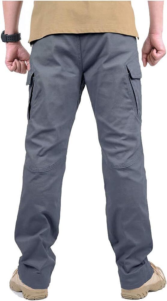 7-packs Men's Assault Tactical Pants Lightweight Cotton Outdoor Military Combat Cargo Trousers
