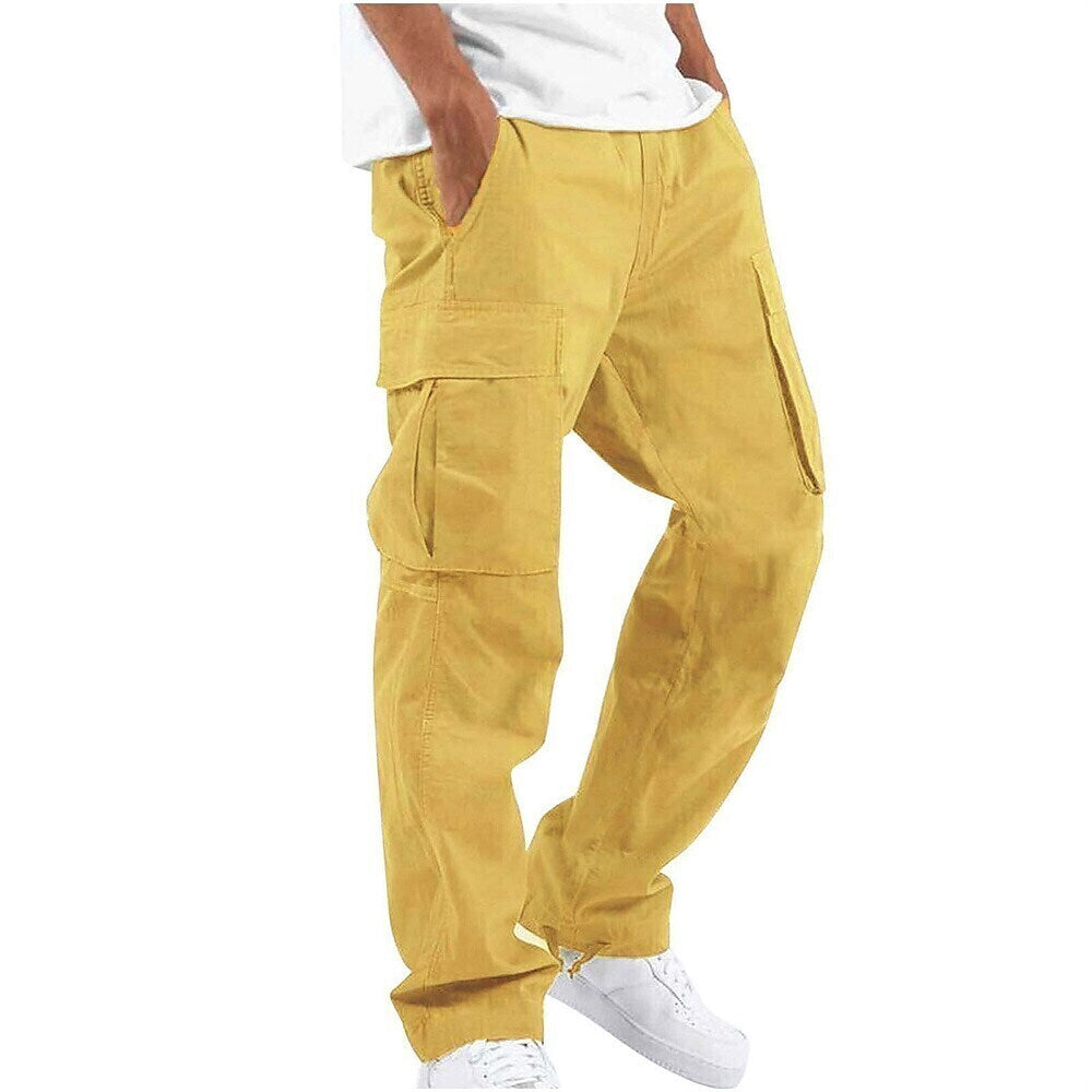 Men's Cargo Pants Work Pants Military Winter Outdoor Ripstop Breathable Quick Dry Multi Pockets Bottoms Black Green Camping / Hiking Running Camping / Hiking / Caving S M L XL XXL