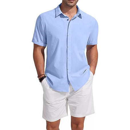Linen Short Sleeve Casual Shirts