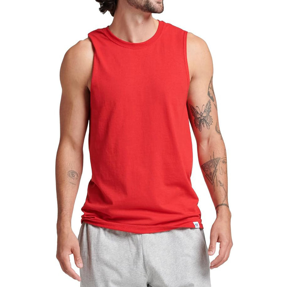 Cotton Blend Sleeveless Muscle Shirts