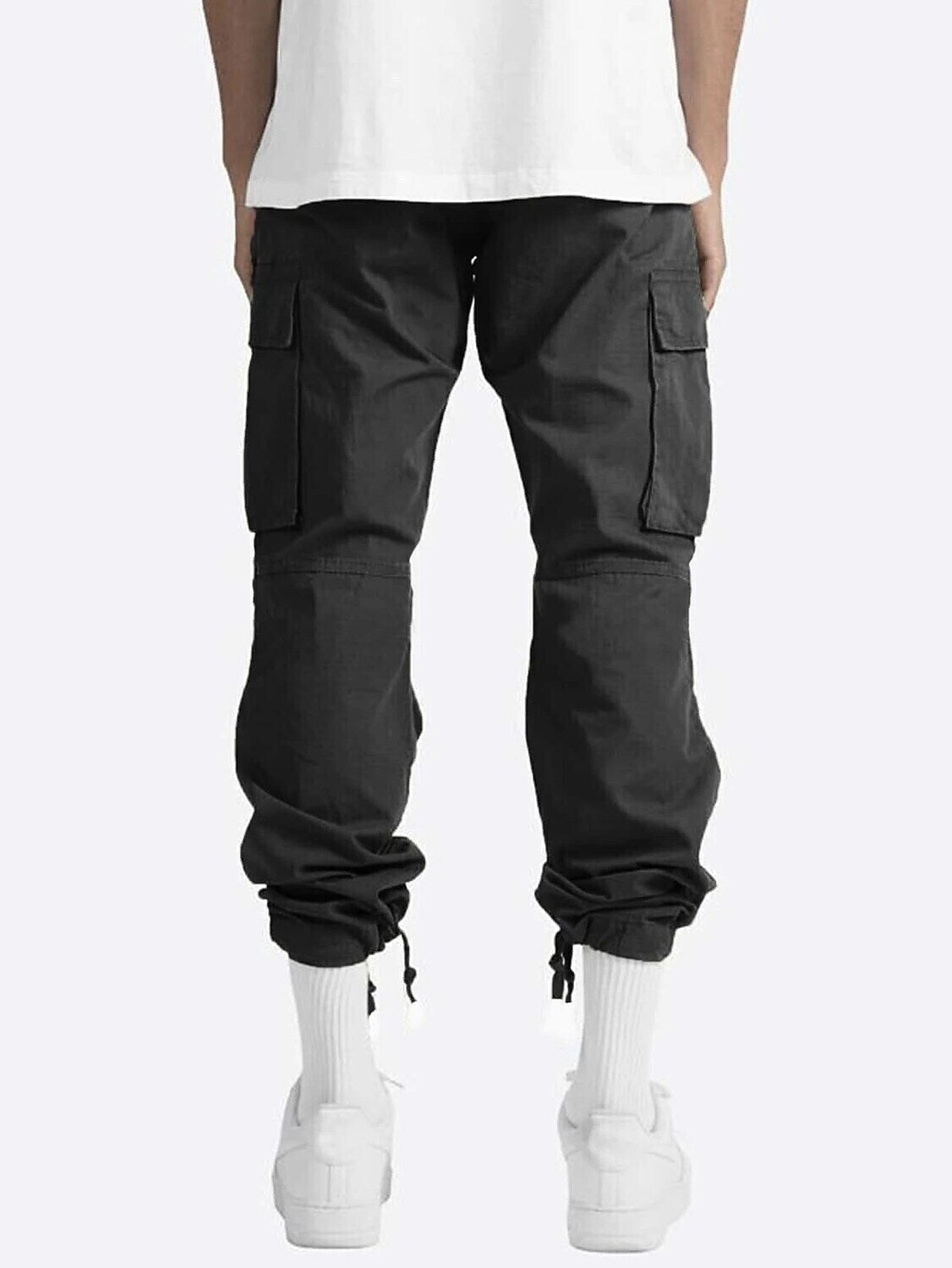Men's Cargo Pants Work Pants Military Winter Outdoor Ripstop Breathable Quick Dry Multi Pockets Bottoms Black Green Camping / Hiking Running Camping / Hiking / Caving S M L XL XXL