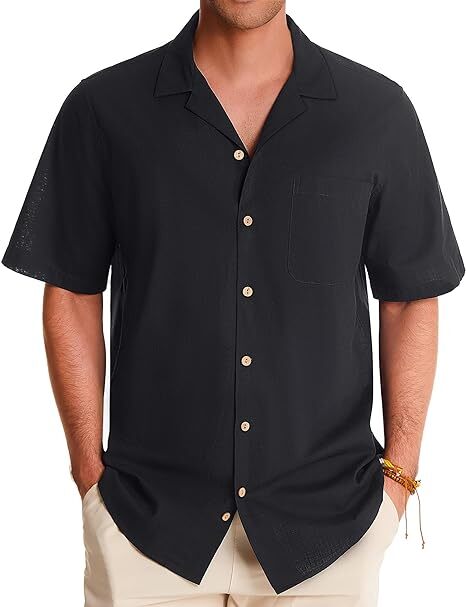 Linen Short Sleeve Casual Shirts
