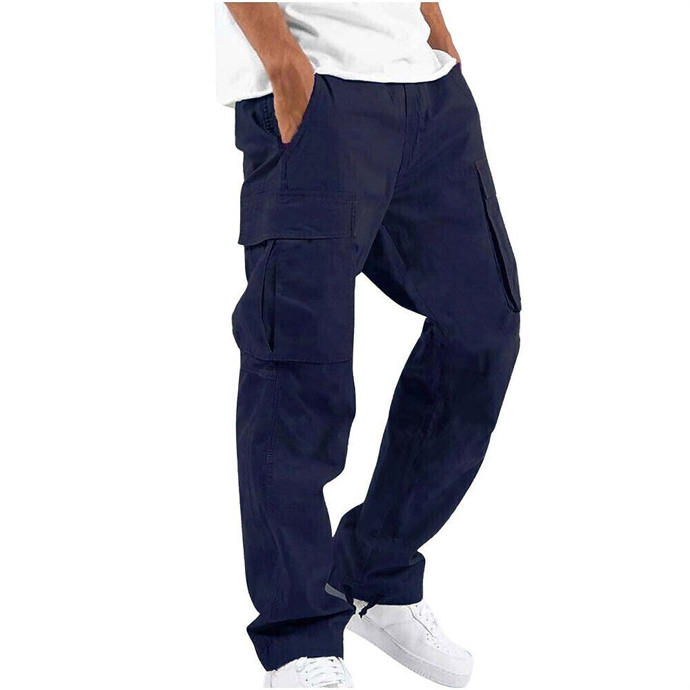 Men's Cargo Pants Work Pants Military Winter Outdoor Ripstop Breathable Quick Dry Multi Pockets Bottoms Black Green Camping / Hiking Running Camping / Hiking / Caving S M L XL XXL