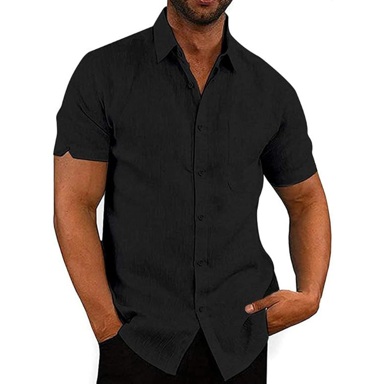 Men's Casual Summer Button Down Linen Shirts