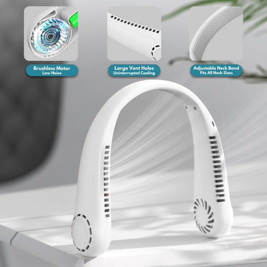 Hot selling portable outdoor neck hanging small fan