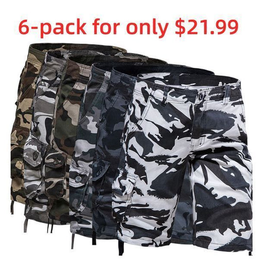 6- Pack Men's Cargo Shorts Summer Shorts Parachute Pants💖Buy two packs for free shipping💖