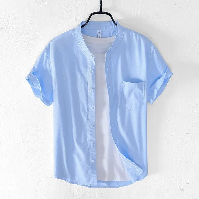 Linen-Blend Shirt