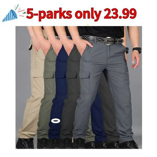 Men's Cargo Pants Cargo Trousers Tactical Pants Trousers Tactical Elastic Waist Multi Pocket